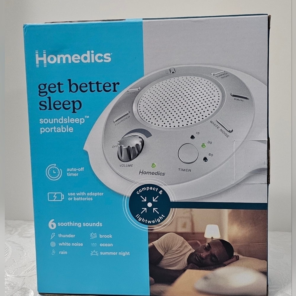 New Homedics Get Better Sleep Soundsleep Portable Sound Machine